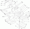 Toro 71246 (XL 380H) - XL 380H Lawn Tractor, 2005 (250000001-250999999) Listas de piezas de repuesto y dibujos 38IN DECK ASSEMBLY
