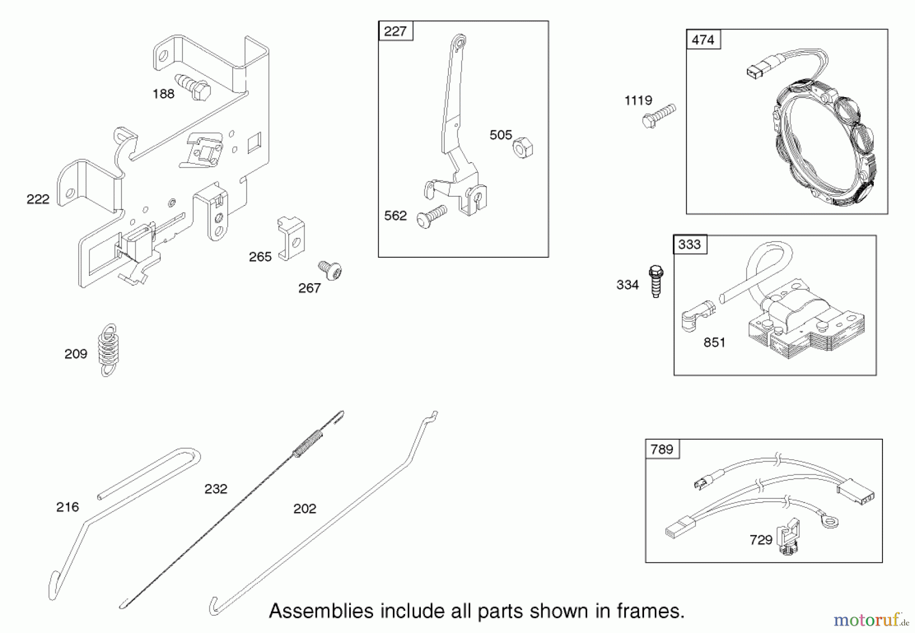  Toro Neu Mowers, Lawn & Garden Tractor Seite 1 71283 (17-44HXLE) - Toro 17-44HXLE Lawn Tractor, 2003 (230000001-230999999) GOVERNOR ASSEMBLY BRIGGS AND STRATTON 31F777-0123-E1