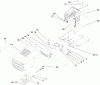 Toro 71286 (XL 440H) - XL 440H Lawn Tractor, 2007 (270000001-270999999) Ersatzteile HOOD AND TOWER ASSEMBLY