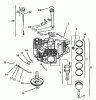 Toro 72083 (266-H) - 266-H Yard Tractor, 1994 (4900001-4999999) Listas de piezas de repuesto y dibujos CRANKCASE #2