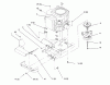 Toro 72063 (264-H) - 264-H Yard Tractor, 1995 (5900001-5900498) Listas de piezas de repuesto y dibujos TWIN CYLINDER ENGINE, MUFFLER, AND P.T.O.