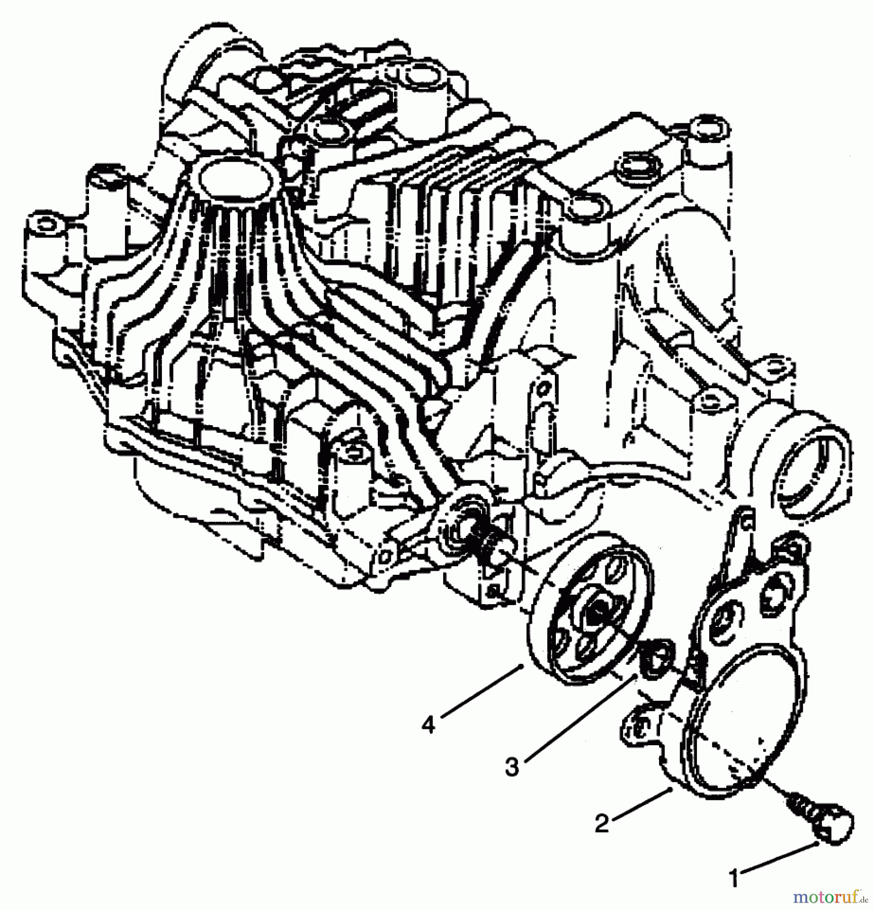  Toro Neu Mowers, Lawn & Garden Tractor Seite 1 72043 (264-H) - Toro 264-H Yard Tractor, 1996 (6900001-6999999) BRAKE