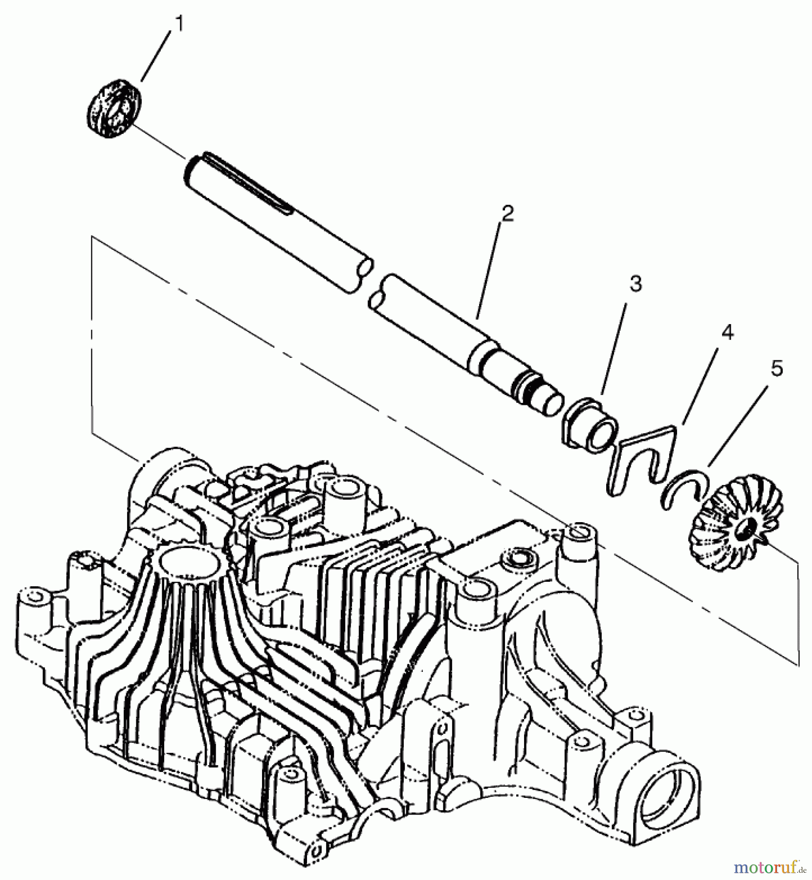  Toro Neu Mowers, Lawn & Garden Tractor Seite 1 72064 (265-H) - Toro 265-H Lawn and Garden Tractor, 1997 (7900001-7999999) AXLE SHAFT
