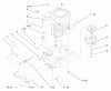 Toro 72104 (267-H) - 267-H Lawn and Garden Tractor, 1998 (8900001-8900599) Listas de piezas de repuesto y dibujos TWIN CYLINDER ENGINE, MUFFLER, AND P.T.O.