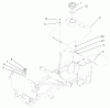Toro 72087 (268-H) - 268-H Lawn and Garden Tractor, 2001 (210000001-210999999) Listas de piezas de repuesto y dibujos FUEL TANK ASSEMBLY