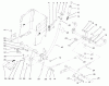Toro 72087 (268-H) - 268-H Lawn and Garden Tractor, 2001 (210000001-210999999) Listas de piezas de repuesto y dibujos LIFT LEVER ARM AND HEIGHT-OF-CUT ASSEMBLY