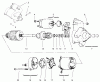 Toro 72087 (268-H) - 268-H Lawn and Garden Tractor, 2001 (210000001-210999999) Listas de piezas de repuesto y dibujos STARTING SYSTEM ASSEMBLY KOHLER CV18S-PS-61528 AND CV18S-PS-61529