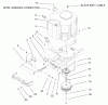 Toro 72087 (268-H) - 268-H Lawn and Garden Tractor, 2001 (210000001-210999999) Listas de piezas de repuesto y dibujos TWIN CYLINDER ENGINE, MUFFLER AND PTO ASSEMBLY
