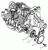 Toro 72102 (269-H) - 269-H Lawn and Garden Tractor, 1996 (6900001-6999999) Listas de piezas de repuesto y dibujos BRAKE