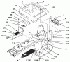 Toro 72102 (269-H) - 269-H Lawn and Garden Tractor, 1996 (6900001-6999999) Listas de piezas de repuesto y dibujos FENDER AND FOOTREST