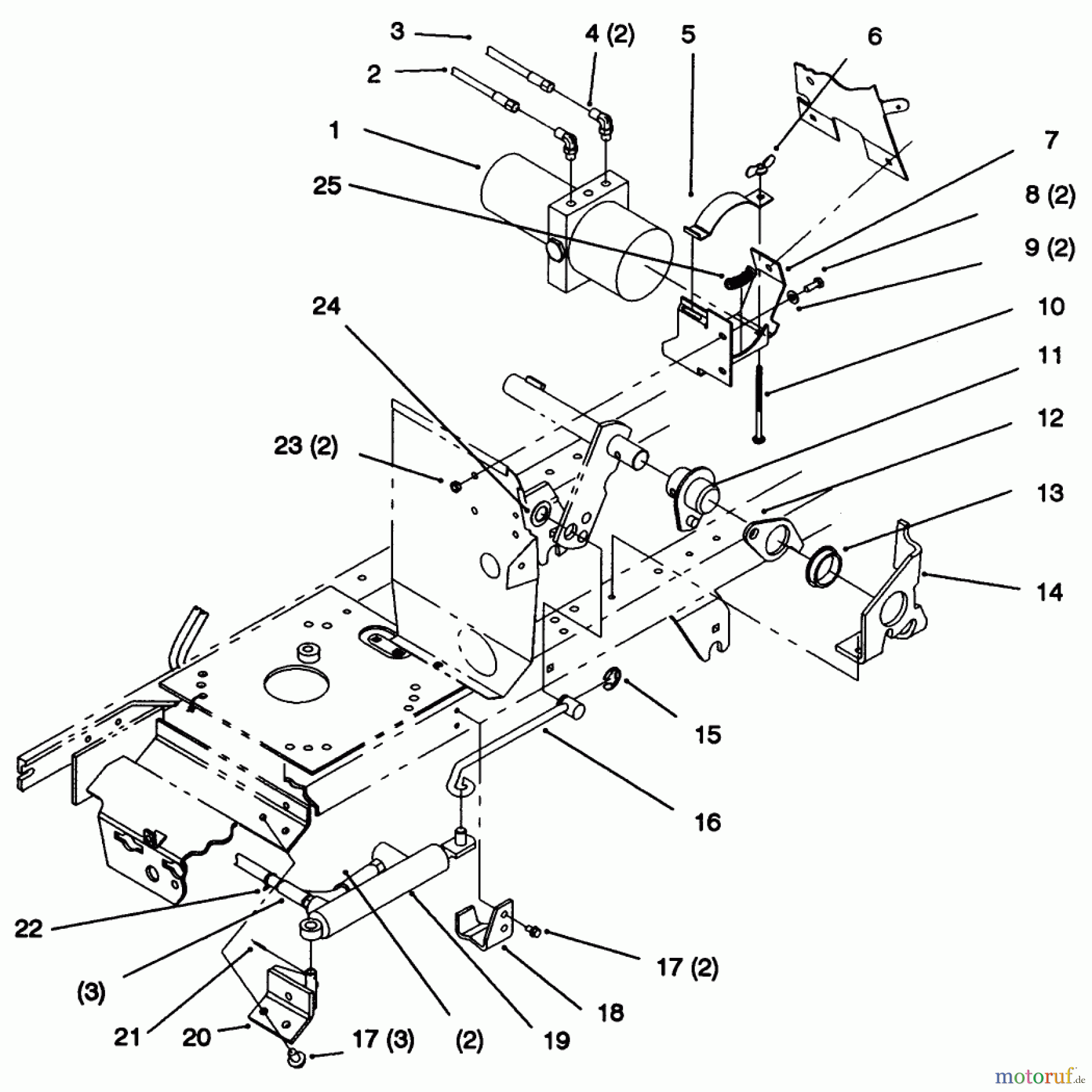 Toro Neu Mowers, Lawn & Garden Tractor Seite 1 72102 (269-H) - Toro 269-H Lawn and Garden Tractor, 1996 (6900001-6999999) POWER LIFT