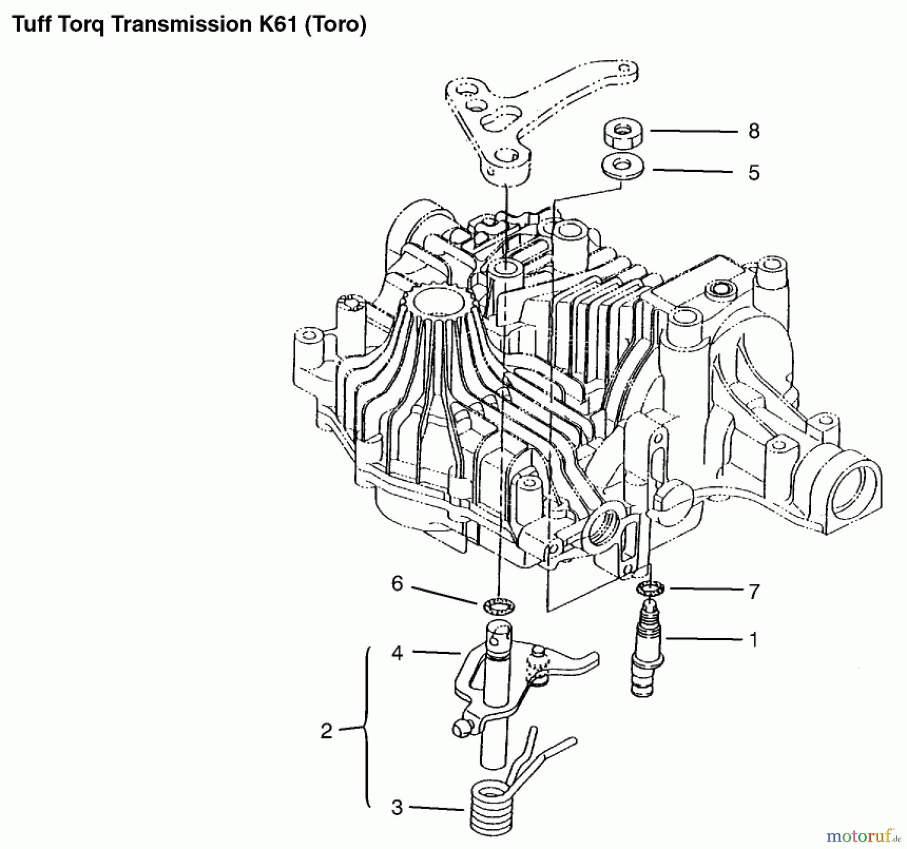  Toro Neu Mowers, Lawn & Garden Tractor Seite 1 72106 (270-H) - Toro 270-H Lawn and Garden Tractor, 1999 (9900001-9999999) N-CENTERING