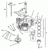 Toro 72108 (270-H) - 270-H Lawn and Garden Tractor, 2001 (210000001-210999999) Listas de piezas de repuesto y dibujos CRANKCASE-KOHLER CV20S-PS65531 AND PS65532