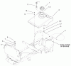 Toro 72108 (270-H) - 270-H Lawn and Garden Tractor, 2001 (210000001-210999999) Listas de piezas de repuesto y dibujos FUEL TANK ASSEMBLY