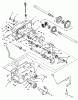 Toro 73362 (312-8) - 312-8 Garden Tractor, 1995 (5900001-5999999) Listas de piezas de repuesto y dibujos TRANSMISSION 8-SPEED #1