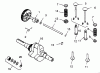 Toro 73380 (312-8) - 312-8 Garden Tractor, 1993 (3900001-3999999) Ersatzteile CAMSHAFT, CRANKSHAFT AND VALVES