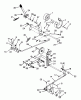 Toro 73380 (312-8) - 312-8 Garden Tractor, 1993 (3900001-3999999) Ersatzteile CLUTCH, BRAKE AND SPEED CONTROL LINKAGE