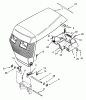 Toro 73380 (312-8) - 312-8 Garden Tractor, 1993 (3900001-3999999) Ersatzteile HOOD ASSEMBLY