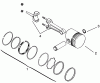 Toro 73380 (312-8) - 312-8 Garden Tractor, 1993 (3900001-3999999) Ersatzteile PISTON AND RINGS