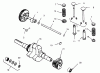 Toro 73400 (314-8) - 314-8 Garden Tractor, 1994 (4900001-4999999) Spareparts CAMSHAFT, CRANKSHAFT AND VALVES