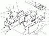 Toro 73400 (314-8) - 314-8 Garden Tractor, 1994 (4900001-4999999) Listas de piezas de repuesto y dibujos HOOD STAND AND SUPPORTS
