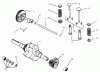 Toro 73402 (314-8) - 314-8 Garden Tractor, 1996 (6900001-6999999) Listas de piezas de repuesto y dibujos CAMSHAFT, CRANKSHAFT AND VALVES