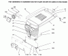 Toro 73423 (416-H) - 416-H Garden Tractor, 1996 (6900001-6999999) Ersatzteile HOOD AND GRILLE