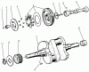 Toro 73423 (416-H) - 416-H Garden Tractor, 1997 (7900001-7999999) Ersatzteile CAM & CRANKSHAFTS