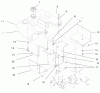 Toro 73423 (416-H) - 416-H Garden Tractor, 1997 (7900001-7999999) Ersatzteile FUEL TANK ASSEMBLY