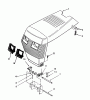 Toro 73501 (520-H) - 520-H Garden Tractor, 1993 (39000001-39999999) Ersatzteile SHEET METAL AND COVERS #1