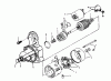 Toro 73501 (520-H) - 520-H Garden Tractor, 1993 (39000001-39999999) Ersatzteile STARTER COMPONENTS