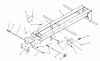 Toro 73501 (520-H) - 520-H Garden Tractor, 1995 (59000412-59002868) Ersatzteile FRAME AND HITCH ASSEMBLY