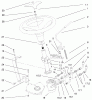 Toro 73545 (520Lxi) - 520Lxi Garden Tractor, 1998 (8900001-8999999) Ersatzteile POWER STEERING AND TILT ASSEMBLY