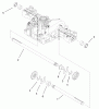 Toro 74570 (170-DH) - 170-DH Lawn Tractor, 2000 (200000001-200999999) Listas de piezas de repuesto y dibujos AXLE SHAFT ASSEMBLY
