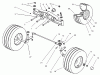 Toro 74570 (170-DH) - 170-DH Lawn Tractor, 2000 (200000001-200999999) Listas de piezas de repuesto y dibujos FRONT AXLE ASSEMBLY