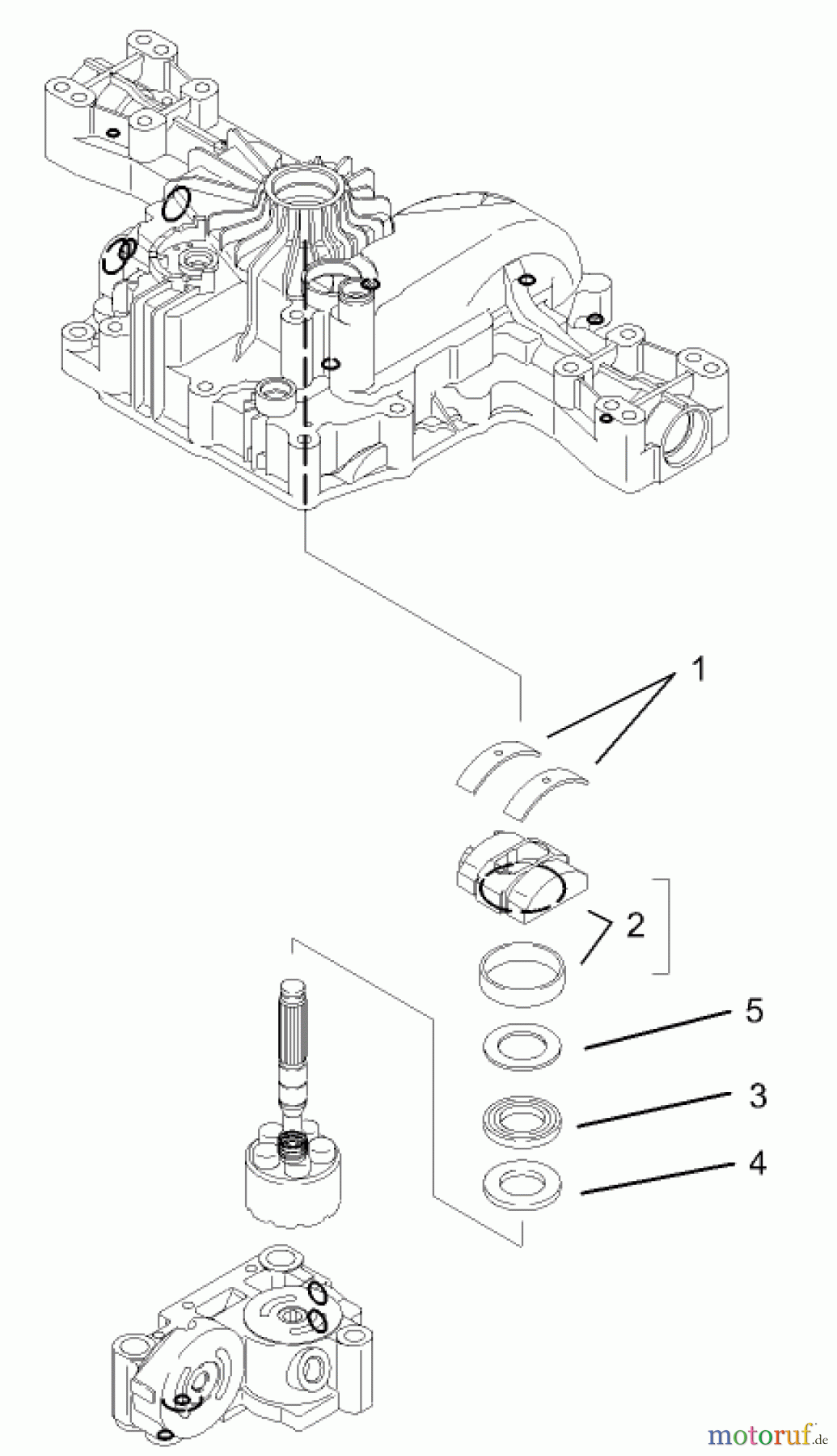  Toro Neu Mowers, Lawn & Garden Tractor Seite 1 74570 (170-DH) - Toro 170-DH Lawn Tractor, 2003 (230000001-230999999) RANGE SHIFT ASSEMBLY TRANSMISSION ASSEMBLY NO. 104-2889