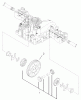 Toro 74570 (170-DH) - 170-DH Lawn Tractor, 2004 (240000001-240999999) Listas de piezas de repuesto y dibujos DIFFERENTIAL GEAR ASSEMBLY TRANSMISSION ASSEMBLY NO. 104-2889