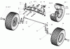 Toro 74570 (170-DH) - 170-DH Lawn Tractor, 2004 (240000001-240999999) Pièces détachées FRONT AXLE ASSEMBLY