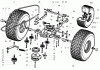 Toro 74570 (170-DH) - 170-DH Lawn Tractor, 2004 (240000001-240999999) Listas de piezas de repuesto y dibujos TRANSMISSION AND DRIVE ASSEMBLY