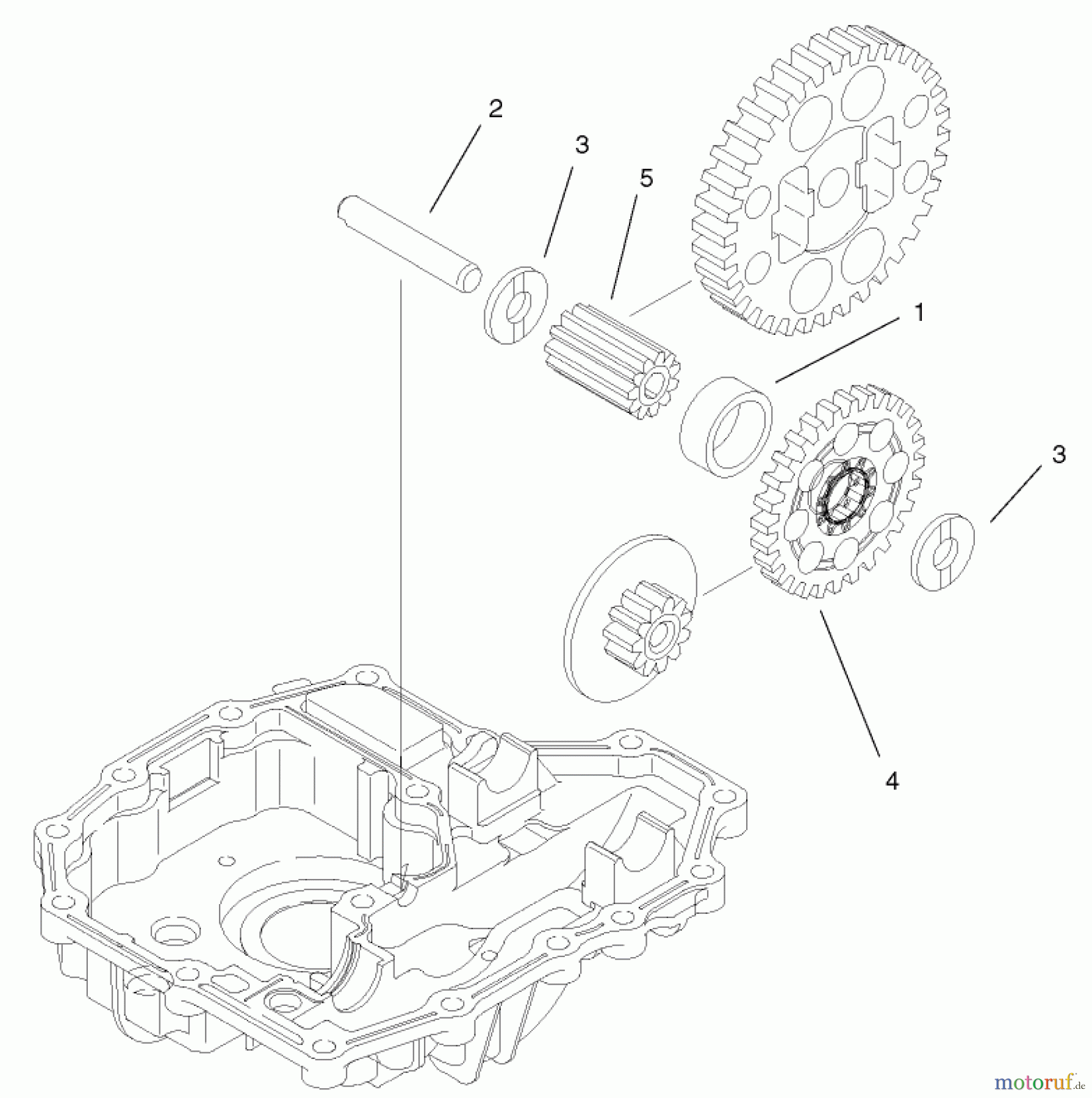 Toro Neu Mowers, Lawn & Garden Tractor Seite 1 74590 (190-DH) - Toro 190-DH Lawn Tractor, 2002 (220000001-220999999) FINAL PINION ASSEMBLY