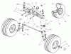 Toro 74590 (190-DH) - 190-DH Lawn Tractor, 2002 (220000001-220999999) Ersatzteile FRONT AXLE ASSEMBLY