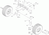Toro 74592 (DH 220) - DH 220 Lawn Tractor, 2009 (290000001-290999999) Ersatzteile FRONT AXLE ASSEMBLY