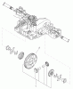 Toro 74596 (DH 220) - DH 220 Lawn Tractor, 2012 (SN 312000001-312999999) Listas de piezas de repuesto y dibujos DIFFERENTIAL GEAR ASSEMBLY TRANSMISSION ASSEMBLY NO. 114-3155