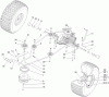 Toro 74596 (DH 220) - DH 220 Lawn Tractor, 2012 (SN 312000001-312999999) Ersatzteile TRANSMISSION DRIVE ASSEMBLY