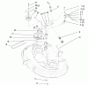 Toro 77102 (16-38G) - 16-38G Lawn Tractor, 2000 (200000001-200999999) Ersatzteile 38" DECK BLADE DRIVE & BRAKING COMPONENTS ASSEMBLY