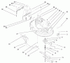 Toro 77104 (16-38H) - 16-38H Lawn Tractor, 2000 (200000001-200999999) Ersatzteile 38" DECK COMPONENTS ASSEMBLY