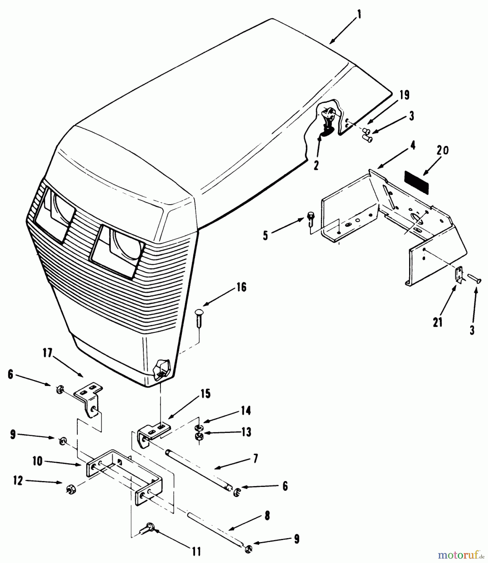  Toro Neu Mowers, Lawn & Garden Tractor Seite 2 R2-17K502 (227-5) - Toro 227-5 Tractor, 1990 FRAME, SHEET METAL AND COVERS #1