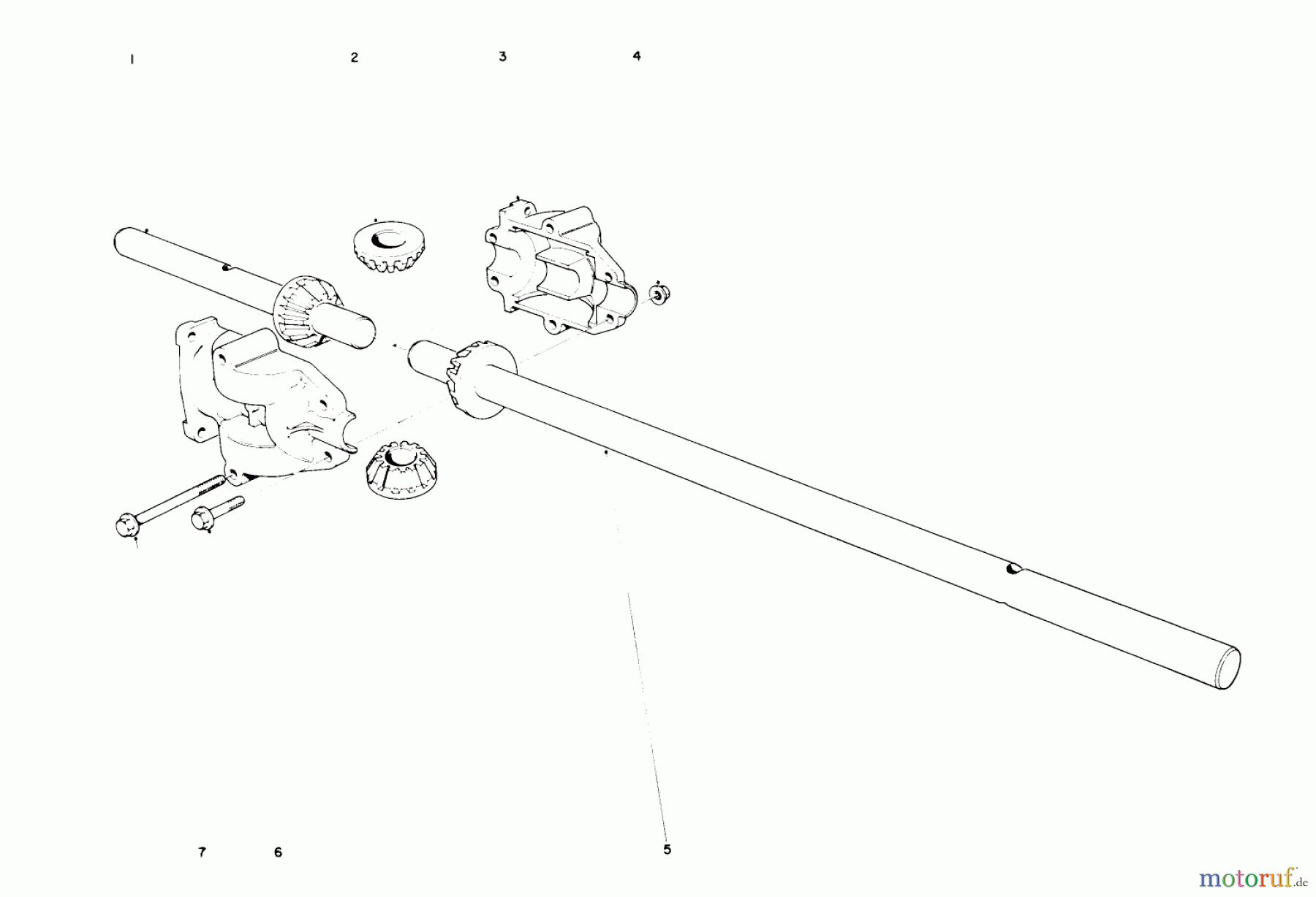 Toro Neu Mowers, Rear-Engine Rider 56000 (526) - Toro 526 Sportsman Rider, 1974 (4000001-4999999) DIFFERENTIAL ASSEMBLY