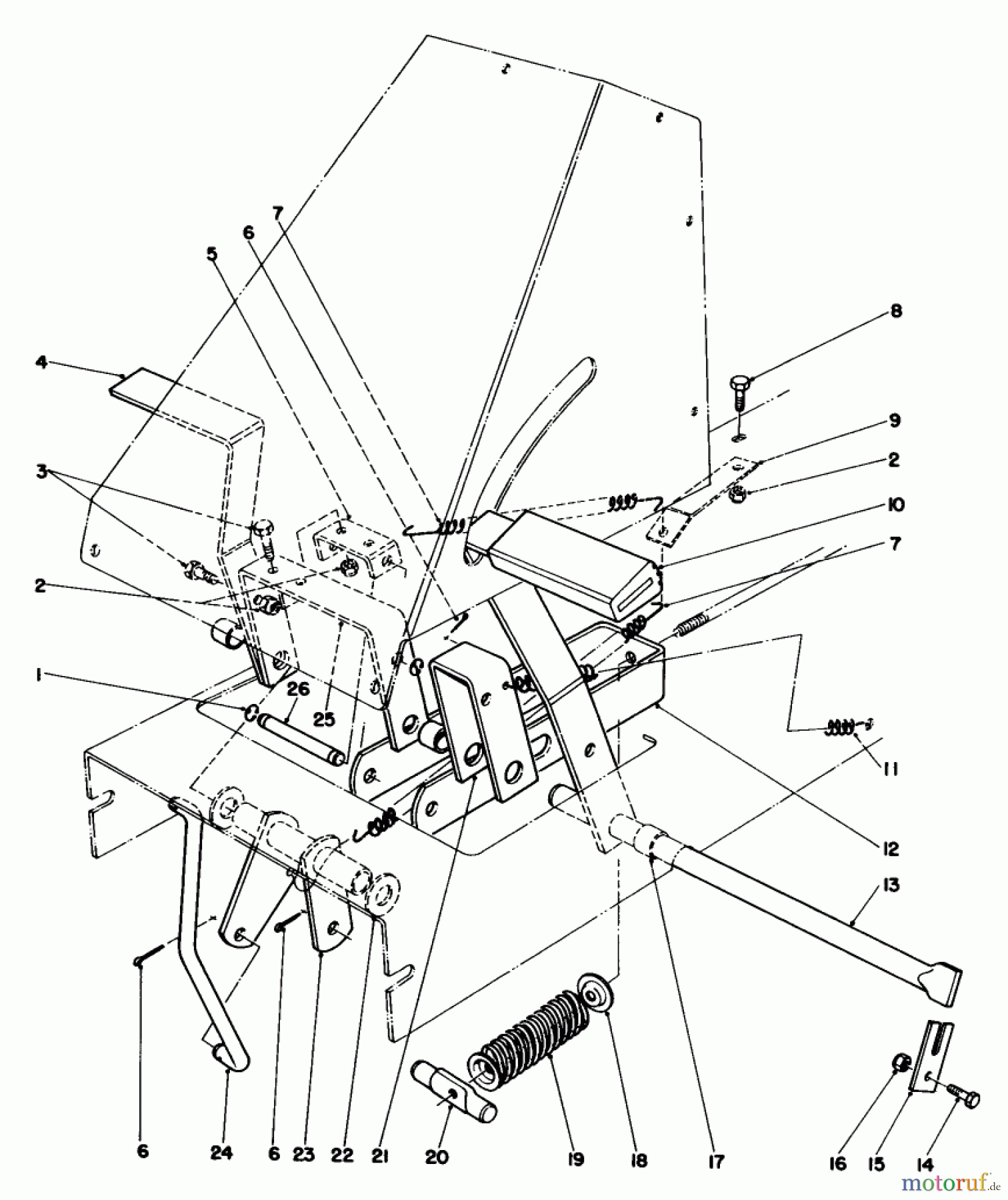  Toro Neu Mowers, Rear-Engine Rider 56138 (8-32) - Toro 8-32 Rear Engine Rider, 1983 (3000001-3999999) BRAKE & CLUTCH ASSEMBLY