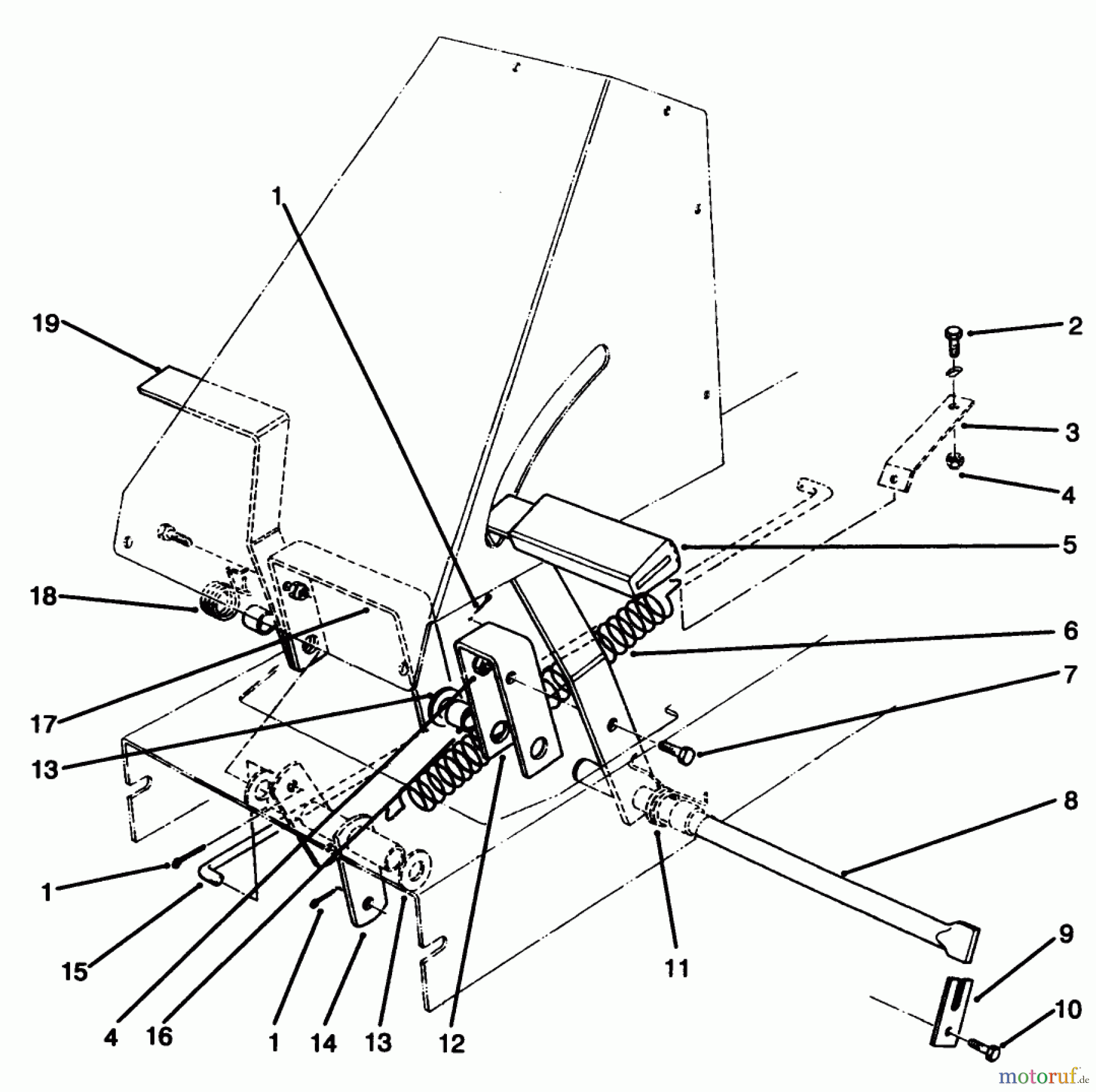  Toro Neu Mowers, Rear-Engine Rider 70120 (12-32) - Toro 12-32 Recycler Rider, 1996 (6900001-6999999) BRAKE & CLUTCH ASSEMBLY